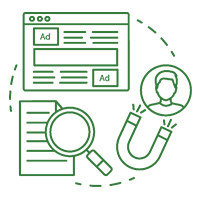 Marketing and pr agency in Wiltshire, UK. Marketing icon. Meadow Communications.