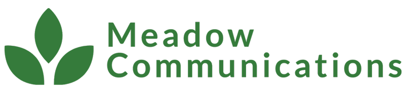Meadow Communications marketing and pr agency. Green logo